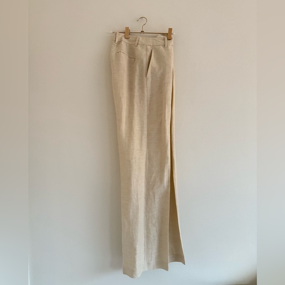 LINEN-VISCOSE GATES PANT offwhite pants - Picture 8 of 10